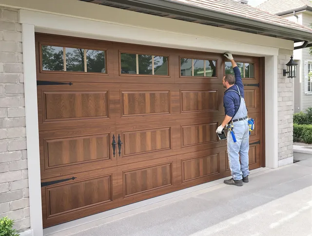 Custom garage door showcase by Fountainebleau Garage Door Repair in Fountainebleau