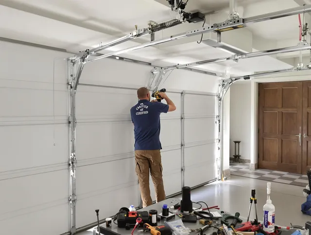 Fountainebleau Garage Door Repair certified technician performing precision garage door repair in Fountainebleau