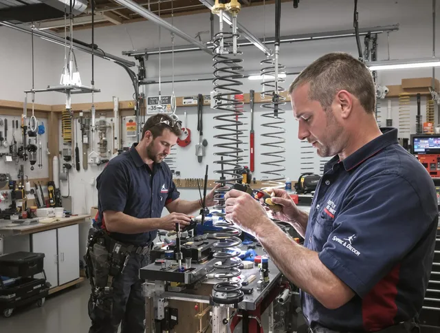 Garage door spring repair service by Fountainebleau Garage Door Repair in Fountainebleau